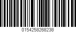 Código de barras (EAN, GTIN, SKU, ISBN): '0154258268238'
