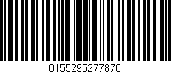 Código de barras (EAN, GTIN, SKU, ISBN): '0155295277870'