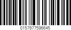 Código de barras (EAN, GTIN, SKU, ISBN): '0157877596645'