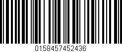 Código de barras (EAN, GTIN, SKU, ISBN): '0158457452436'