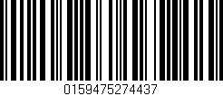 Código de barras (EAN, GTIN, SKU, ISBN): '0159475274437'