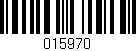 Código de barras (EAN, GTIN, SKU, ISBN): '015970'