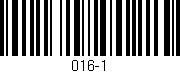 Código de barras (EAN, GTIN, SKU, ISBN): '016-1'