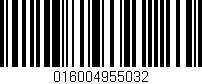 Código de barras (EAN, GTIN, SKU, ISBN): '016004955032'