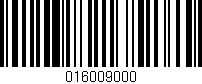 Código de barras (EAN, GTIN, SKU, ISBN): '016009000'