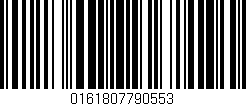 Código de barras (EAN, GTIN, SKU, ISBN): '0161807790553'