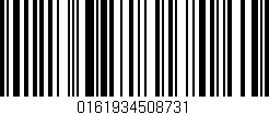 Código de barras (EAN, GTIN, SKU, ISBN): '0161934508731'