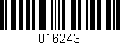Código de barras (EAN, GTIN, SKU, ISBN): '016243'