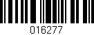 Código de barras (EAN, GTIN, SKU, ISBN): '016277'