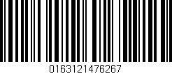 Código de barras (EAN, GTIN, SKU, ISBN): '0163121476267'