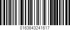 Código de barras (EAN, GTIN, SKU, ISBN): '0163843241617'