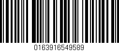 Código de barras (EAN, GTIN, SKU, ISBN): '0163916549589'