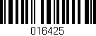Código de barras (EAN, GTIN, SKU, ISBN): '016425'