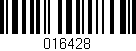 Código de barras (EAN, GTIN, SKU, ISBN): '016428'