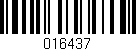 Código de barras (EAN, GTIN, SKU, ISBN): '016437'