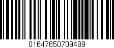 Código de barras (EAN, GTIN, SKU, ISBN): '01647650709489'
