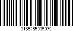 Código de barras (EAN, GTIN, SKU, ISBN): '0165255935870'