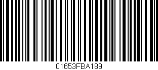 Código de barras (EAN, GTIN, SKU, ISBN): '01653FBA189'