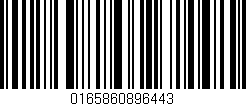 Código de barras (EAN, GTIN, SKU, ISBN): '0165860896443'