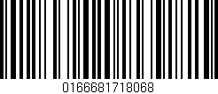 Código de barras (EAN, GTIN, SKU, ISBN): '0166681718068'