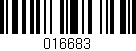 Código de barras (EAN, GTIN, SKU, ISBN): '016683'