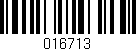 Código de barras (EAN, GTIN, SKU, ISBN): '016713'