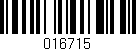 Código de barras (EAN, GTIN, SKU, ISBN): '016715'