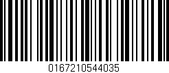 Código de barras (EAN, GTIN, SKU, ISBN): '0167210544035'