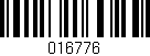 Código de barras (EAN, GTIN, SKU, ISBN): '016776'