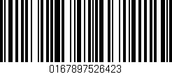 Código de barras (EAN, GTIN, SKU, ISBN): '0167897526423'