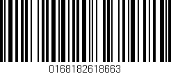 Código de barras (EAN, GTIN, SKU, ISBN): '0168182618663'