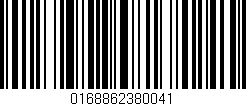 Código de barras (EAN, GTIN, SKU, ISBN): '0168862380041'