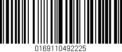 Código de barras (EAN, GTIN, SKU, ISBN): '0169110492225'