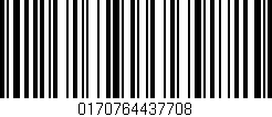 Código de barras (EAN, GTIN, SKU, ISBN): '0170764437708'