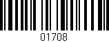 Código de barras (EAN, GTIN, SKU, ISBN): '01708'