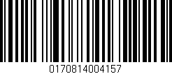 Código de barras (EAN, GTIN, SKU, ISBN): '0170814004157'