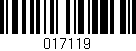 Código de barras (EAN, GTIN, SKU, ISBN): '017119'