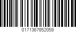 Código de barras (EAN, GTIN, SKU, ISBN): '0171367852059'