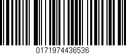 Código de barras (EAN, GTIN, SKU, ISBN): '0171974436536'