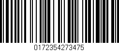 Código de barras (EAN, GTIN, SKU, ISBN): '0172354273475'