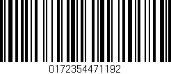 Código de barras (EAN, GTIN, SKU, ISBN): '0172354471192'