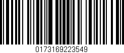 Código de barras (EAN, GTIN, SKU, ISBN): '0173169223549'