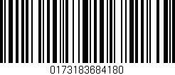Código de barras (EAN, GTIN, SKU, ISBN): '0173183684180'