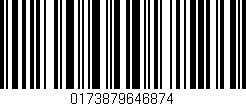 Código de barras (EAN, GTIN, SKU, ISBN): '0173879646874'