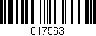 Código de barras (EAN, GTIN, SKU, ISBN): '017563'