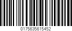 Código de barras (EAN, GTIN, SKU, ISBN): '0175635615452'