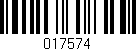Código de barras (EAN, GTIN, SKU, ISBN): '017574'