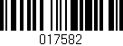 Código de barras (EAN, GTIN, SKU, ISBN): '017582'