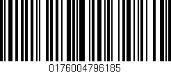 Código de barras (EAN, GTIN, SKU, ISBN): '0176004796185'