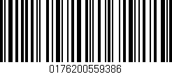 Código de barras (EAN, GTIN, SKU, ISBN): '0176200559386'